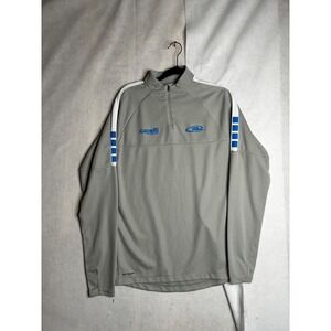 Capelli Sport Mens Gray 1/4 Zip‎ Pullover CS-Cool Training Top Large AGA-8142RS